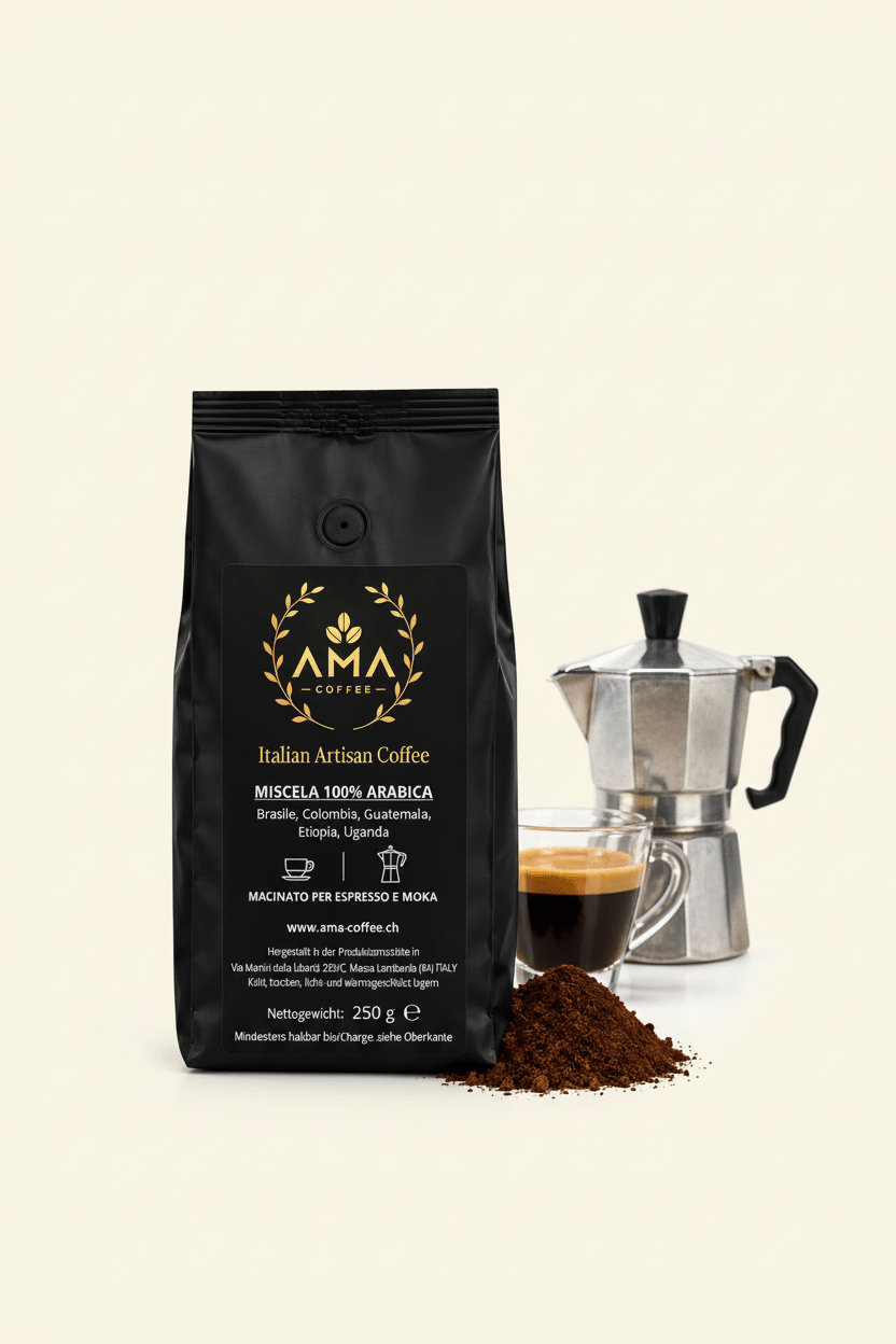 250 g Ama Premium 100% Arabica Blend – Ground Coffee - Ama Coffee