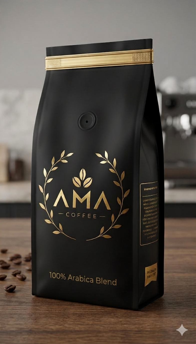 Ama Premium 100% Arabica Blend – Whole Beans Coffee